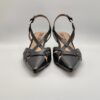 BIBILOU - chanel intagli in pelle nero taglio vivo tacco 50 - immagine 3