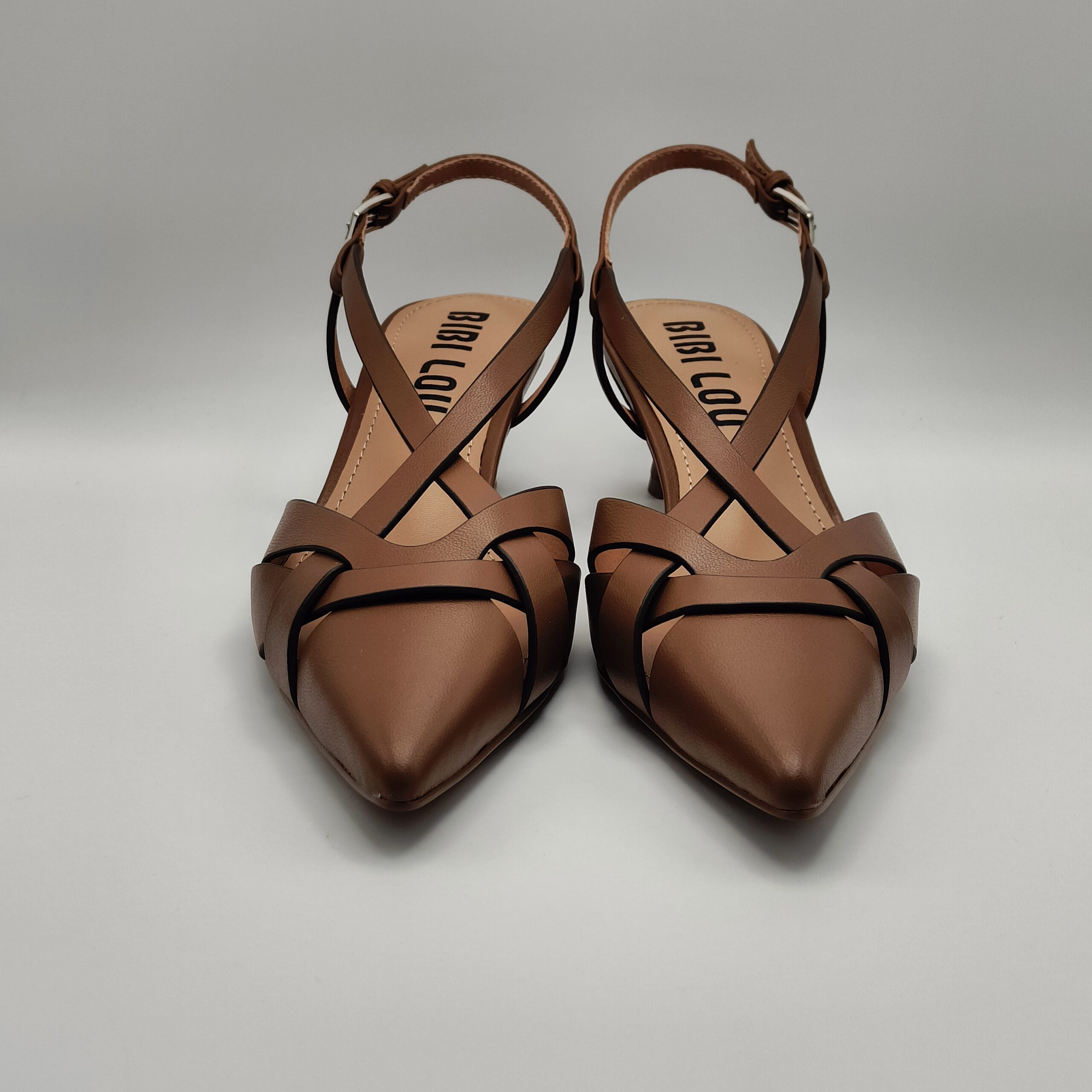 BIBILOU - Chanel intagli in pelle cuoio taglio vivo tacco 50 - immagine 3
