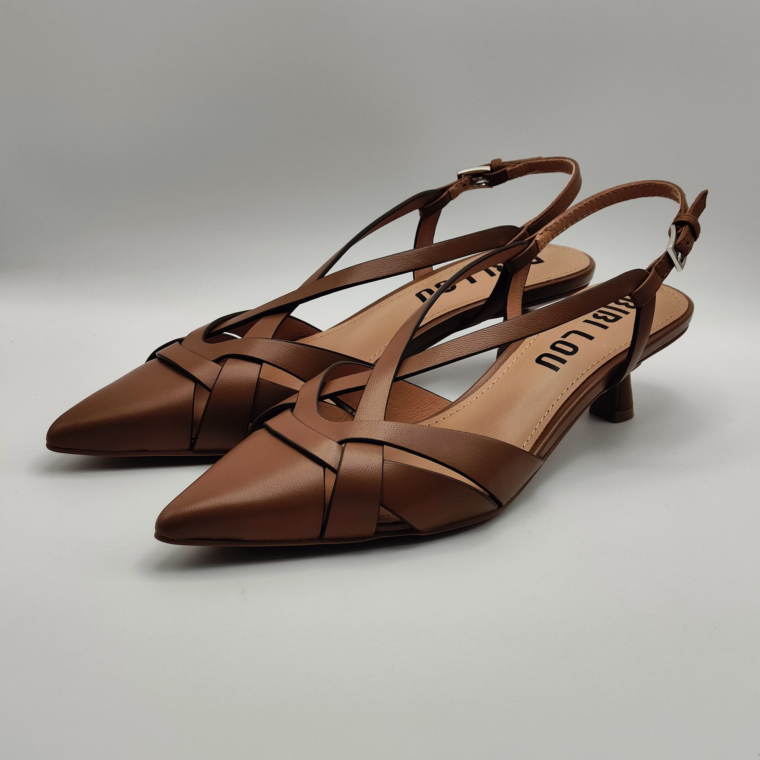 BIBILOU - Chanel intagli in pelle cuoio taglio vivo tacco 50