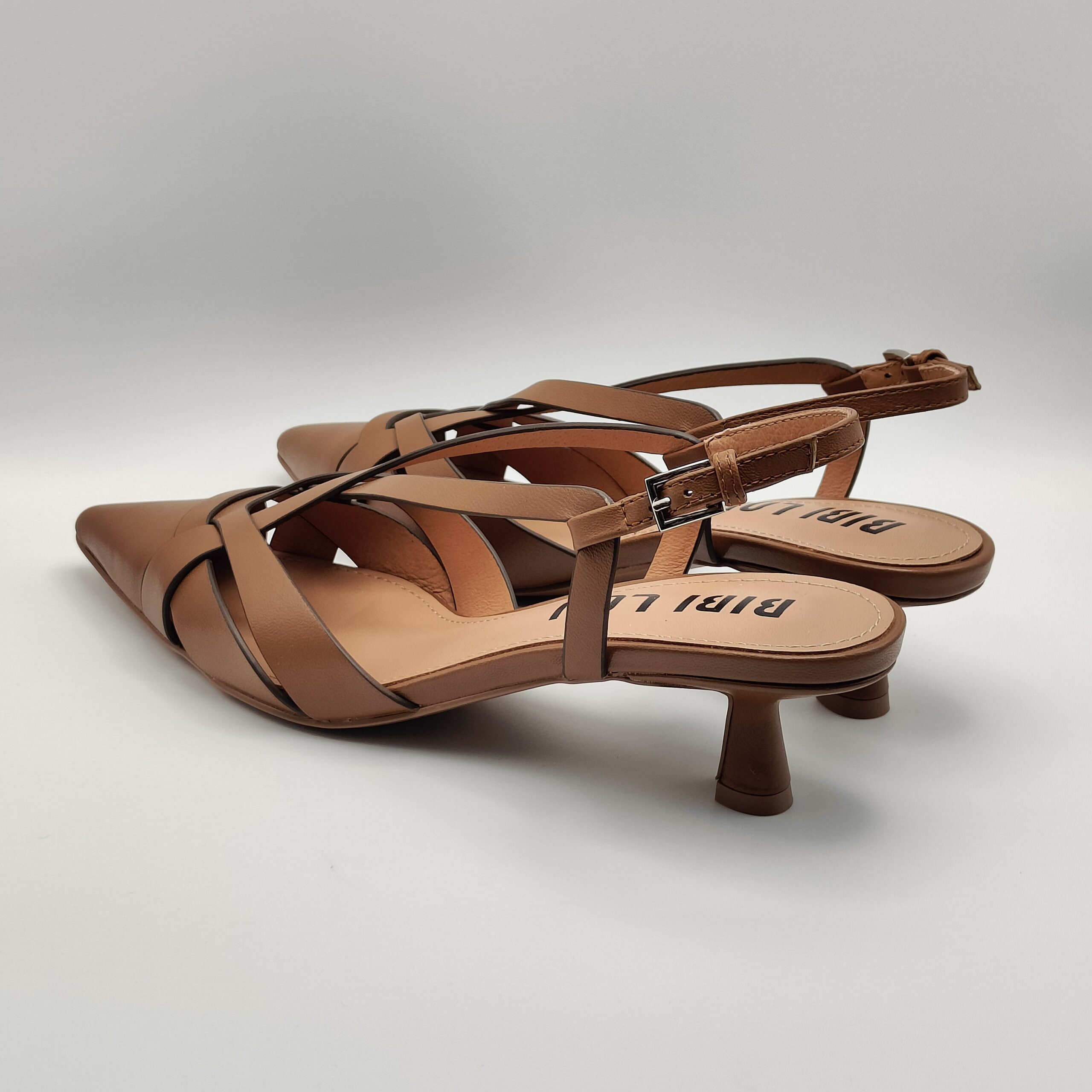 BIBILOU - Chanel intagli in pelle cuoio taglio vivo tacco 50 - immagine 4