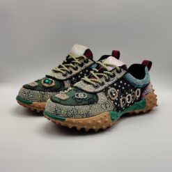 NIS - Sneaker multicolor swarovski fondo riccio in gomma
