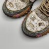 NIS - Sneaker beige rosa swarovski fondo riccio in gomma - immagine 4