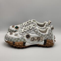 Alternative view of NIS - Sneaker swarovski bianco fondo riccio in gomma