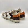AMA BRAND - Sneaker in Camoscio beige+ pelle bianco & arancio fondo cassetta gomma - immagine 4