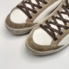 AMA BRAND - Sneaker in Camoscio beige+ pelle bianco & arancio fondo cassetta gomma - immagine 5