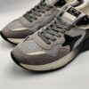 AMA BRAND - Sneaker in Camoscio beige+ nylon grigio fondo running degrade' - immagine 4