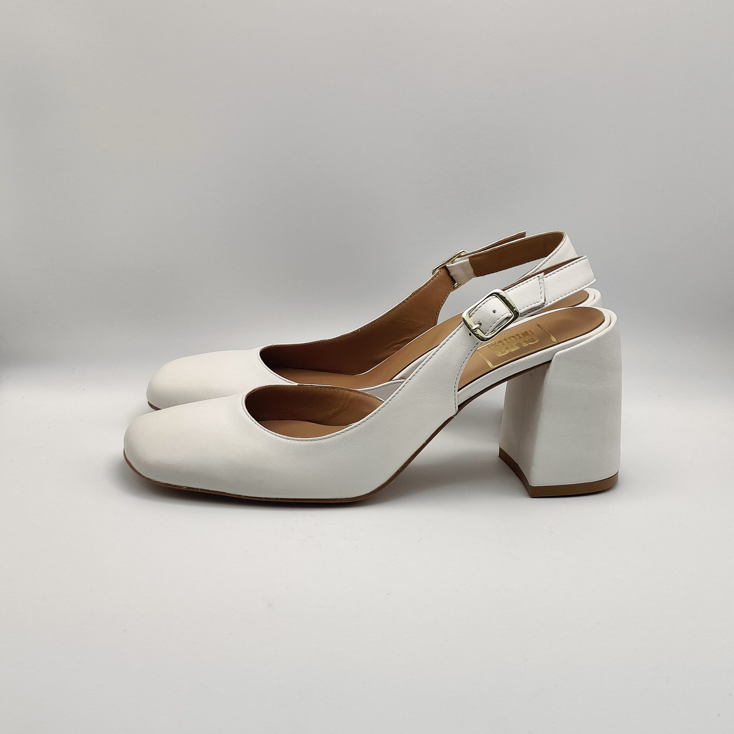 CUIR NOIR - chanel forma piede capra burro tacco 80 - immagine 2