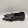 CUIR NOIR - Mocassino aperto lati nappa nero tacco 20 - immagine 2