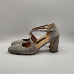 Alternative view of THE SELLER - decolte' 2 cinturini in galassia platino tacco 70