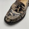 JULIE DEE - Mocassino in pitone stampato tortora con tacco 50 - immagine 5