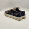 ALHAMAS - espadrilla mocassino barca camoscio blu' fondo corda - immagine 4