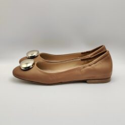 Alternative view of NOA - ballerina bottone oro nappa cuoio tacco 15