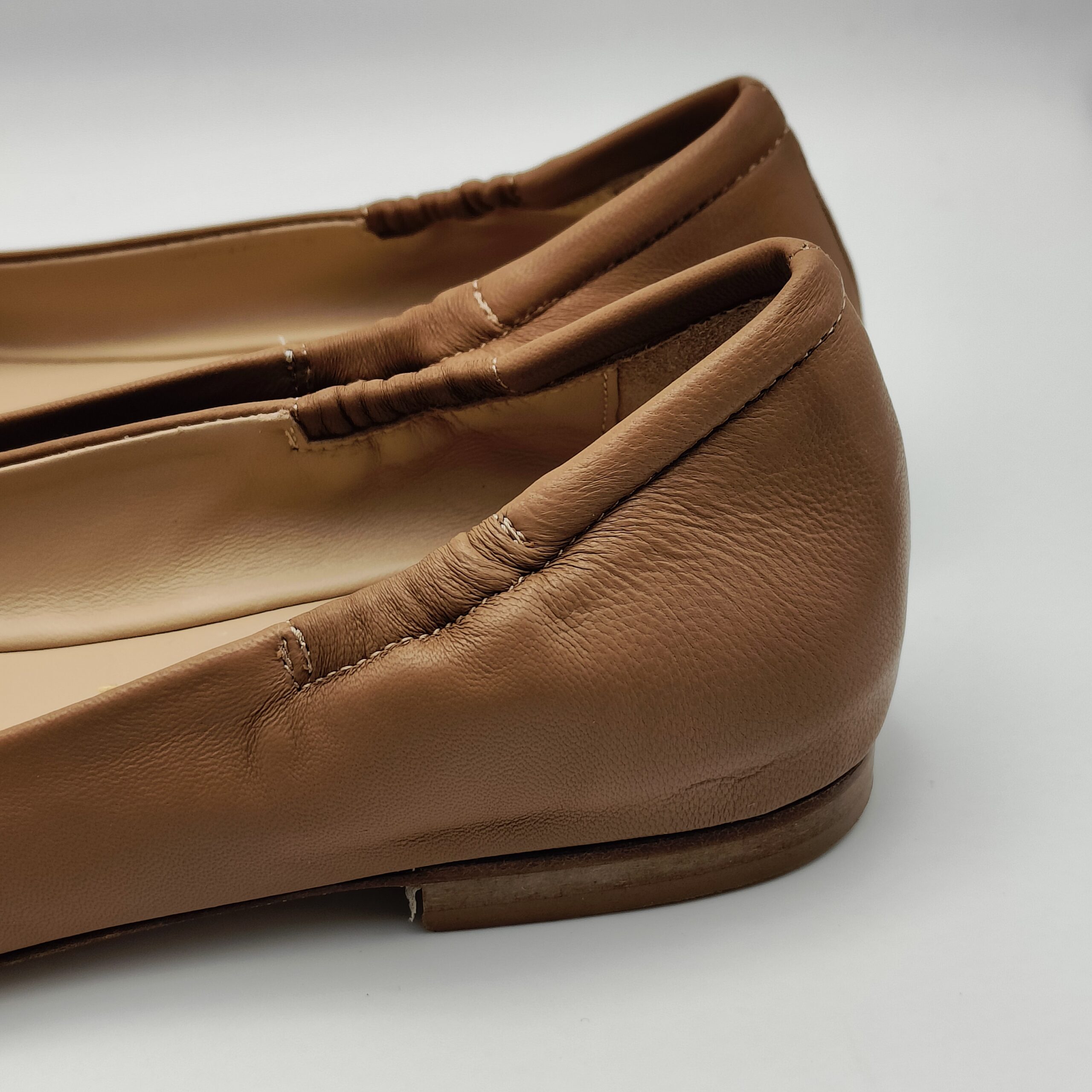 NOA - ballerina bottone oro nappa cuoio tacco 15 - immagine 6