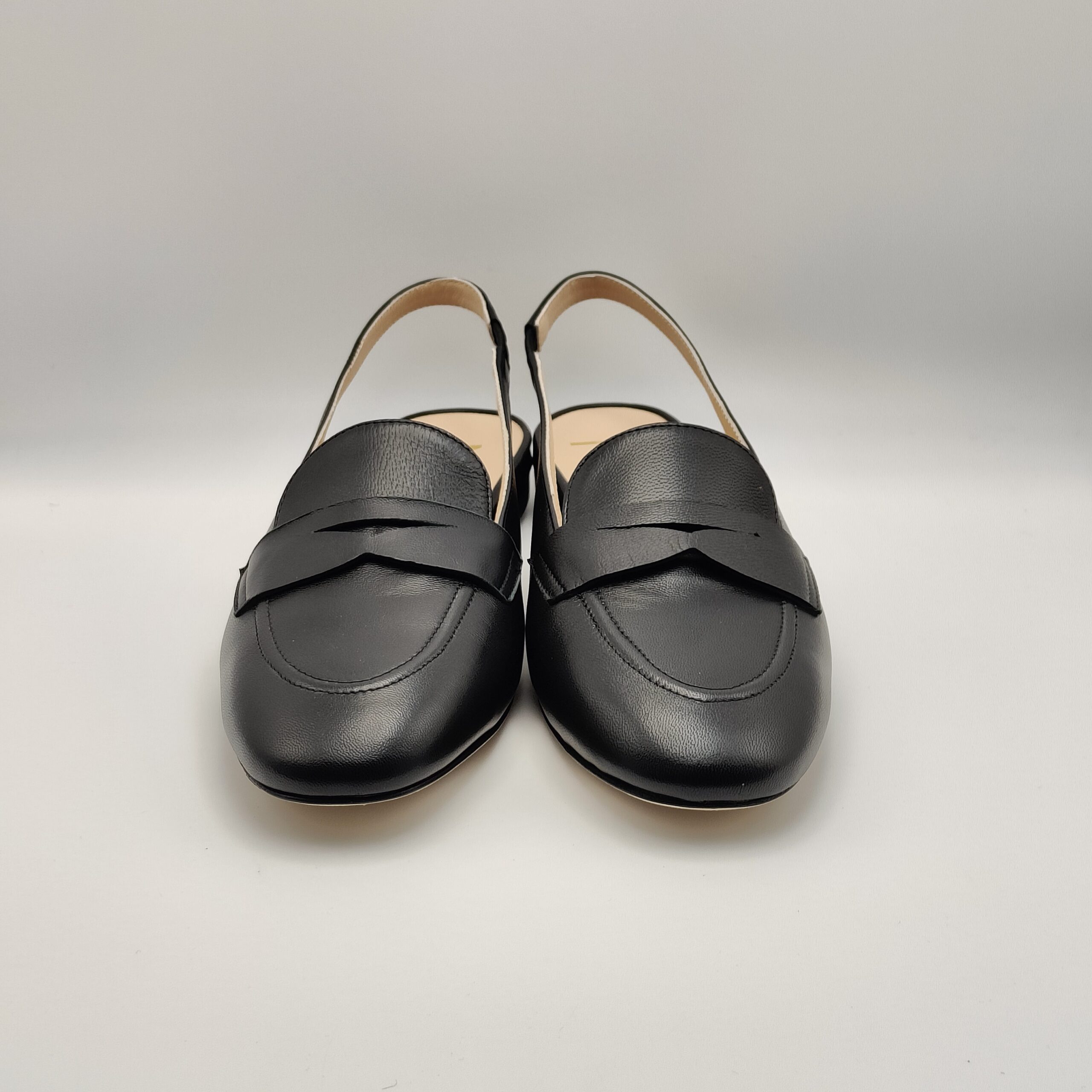 NOA - chanel mocassino nappa nero tacco 15 - immagine 3