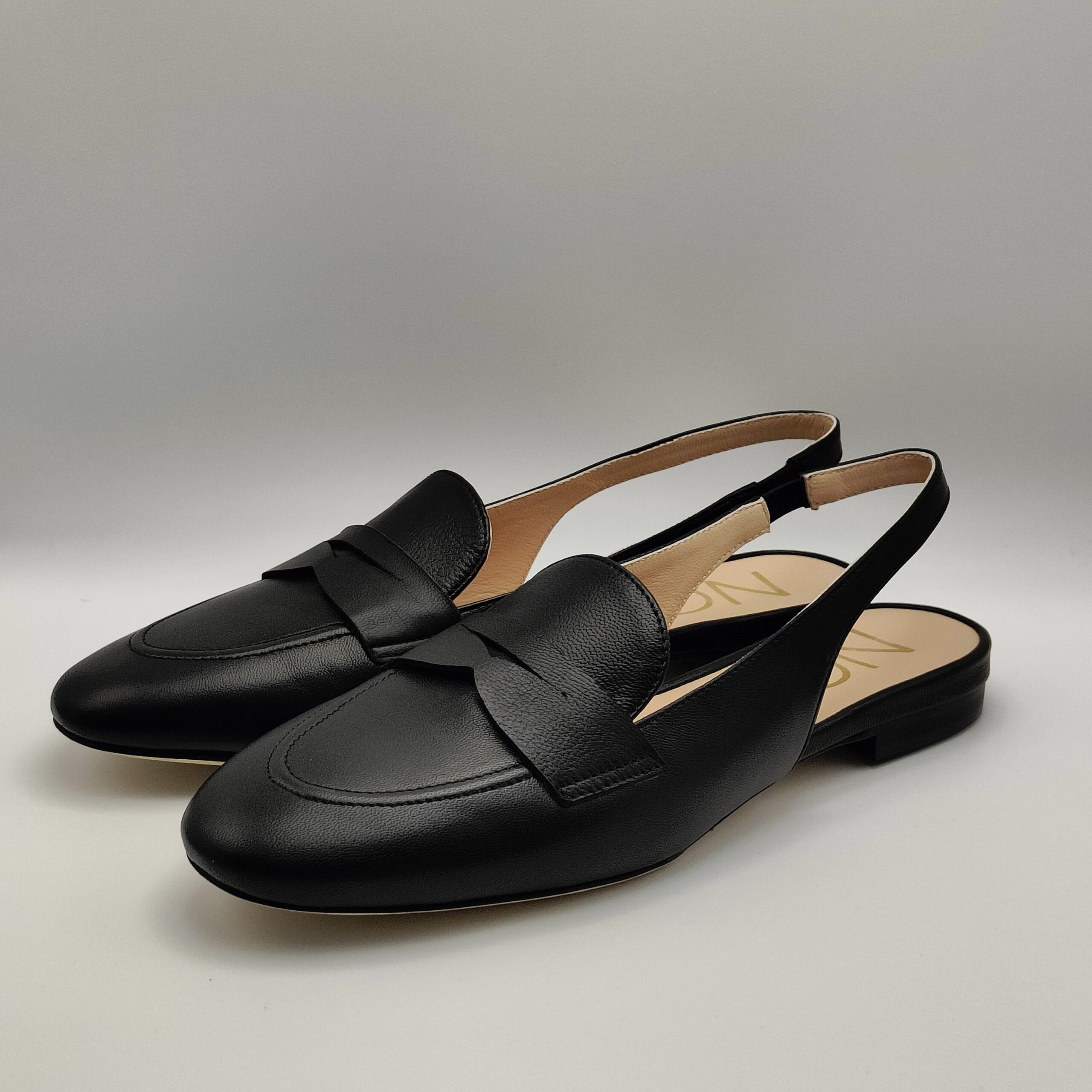 NOA - chanel mocassino nappa nero tacco 15