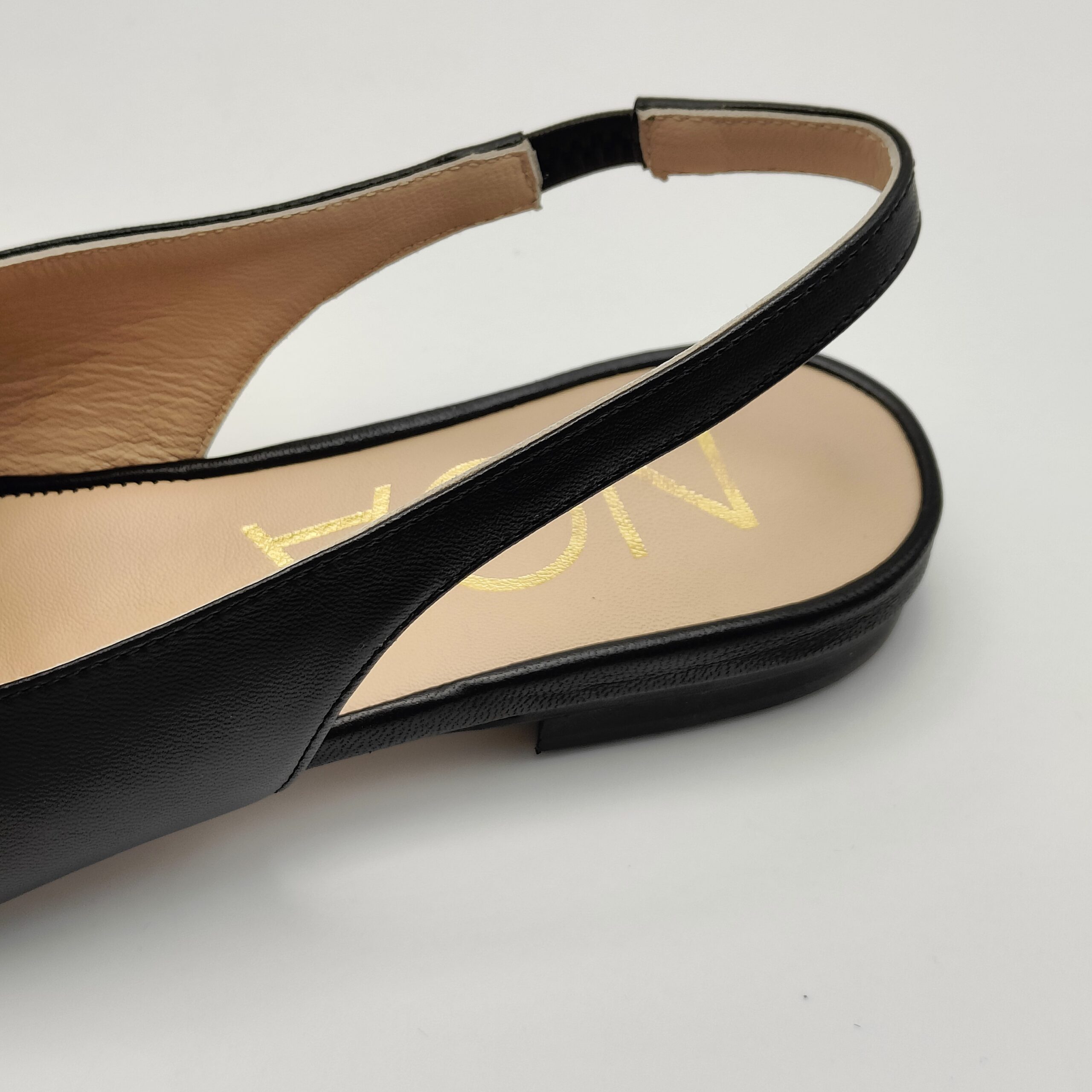NOA - chanel mocassino nappa nero tacco 15 - immagine 6