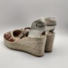 ALHAMAS - espadrilla  tessuto fiore multicolor fondo corda zeppa 70 - immagine 3