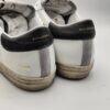 AMA BRAND - sneaker in camoscio grigio e pelle bianca rossa antracite fondo cassetta - immagine 6