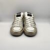 AMA BRAND - sneaker SUN in laminato oro pelle bianca glitter oro fondo cassetta - immagine 3
