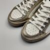 AMA BRAND - sneaker SUN in laminato oro pelle bianca glitter oro fondo cassetta - immagine 5