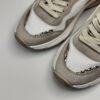 AMA BRAND - sneaker RUN camoscio beige nylon bianco fondo run - immagine 4
