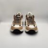 AMA BRAND - sneaker RUN camoscio marrone nylon bianco glitter bordo' fondo run - immagine 4