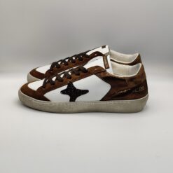 Alternative view of AMA BRAND - sneaker SUN laminato bronzo camoscio testa moro fondo cassetta (Copia)