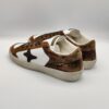 AMA BRAND - sneaker SUN laminato bronzo camoscio testa moro fondo cassetta (Copia) - immagine 3