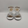 MISS UNIQUE - sandalo square mignon intrecciato pelle burro tacco 70mm - immagine 3