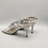 MISS UNIQUE - sandalo square mignon intrecciato pelle burro tacco 70mm - immagine 4
