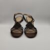 MISS UNIQUE - sandalo square mignon intrecciato pelle testa moro tacco 70mm - immagine 3