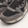 W6YZ - sneaker running in nylon  nero e camoscio grigio fondo gomma scribe - immagine 5