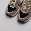 W6YZ - Sneaker in pelle e camoscio grigio tessuto vela nero fondo running - immagine 5