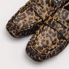 BIBILOU - mocassino goffrato in pony leopardo tacco 30 - immagine 5