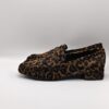 BIBILOU - mocassino goffrato in pony leopardo tacco 30 - immagine 3